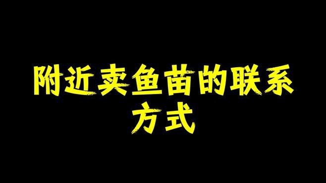 附近哪里有魚苗出售【關于附近魚苗出售渠道的詳細分析及建議及建議及建議】
