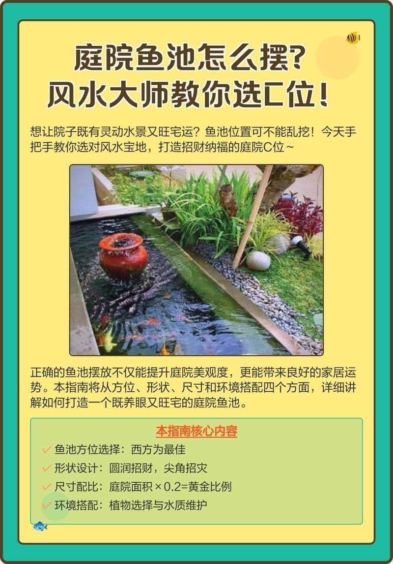 露臺魚池風水布局方位【庭院魚池的風水布局】
