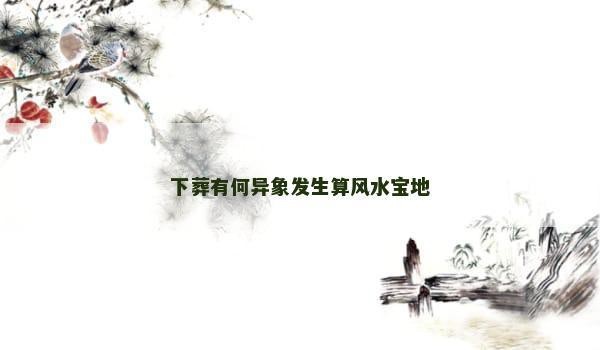 葬到龍脈了有什么異象【\