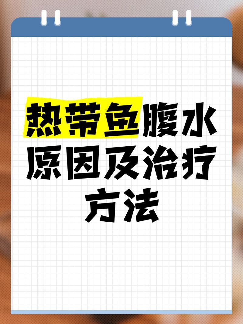 龍魚腹水有哪些治療方法？【龍魚腹水怎么辦】