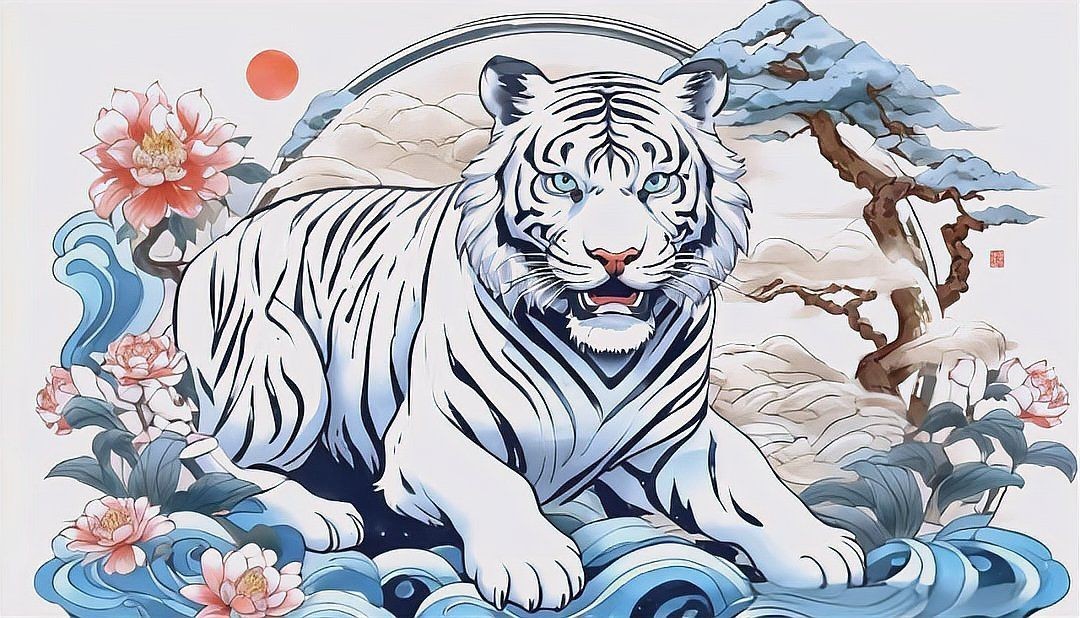 紅虎的寓意和象征【紅虎作為中國傳統文化中的獨特符號，融合了虎的原始象征與紅色文化的特殊內涵】