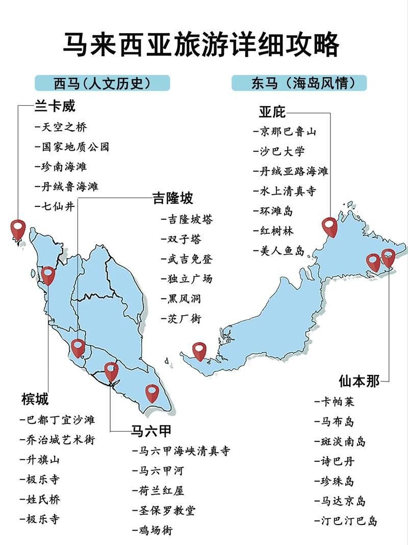 馬來西亞詳細地圖【《馬來西亞詳細地圖：領略多元地理風貌》】