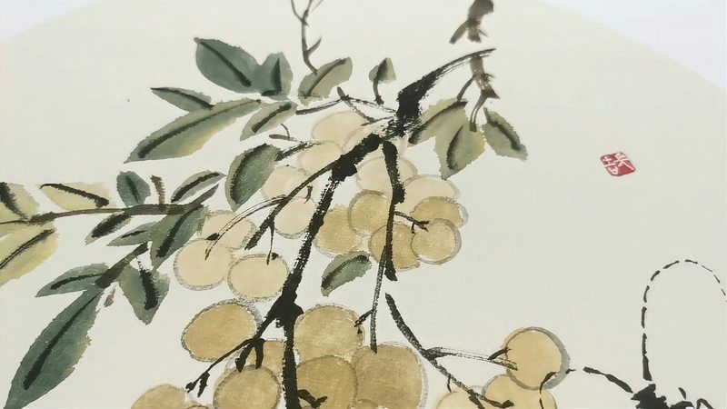 龍眼在哪些藝術作品中被描繪過？【國畫《龍眼》作品展示獨狼的領航員栩栩如生木雕里的弘一大師】