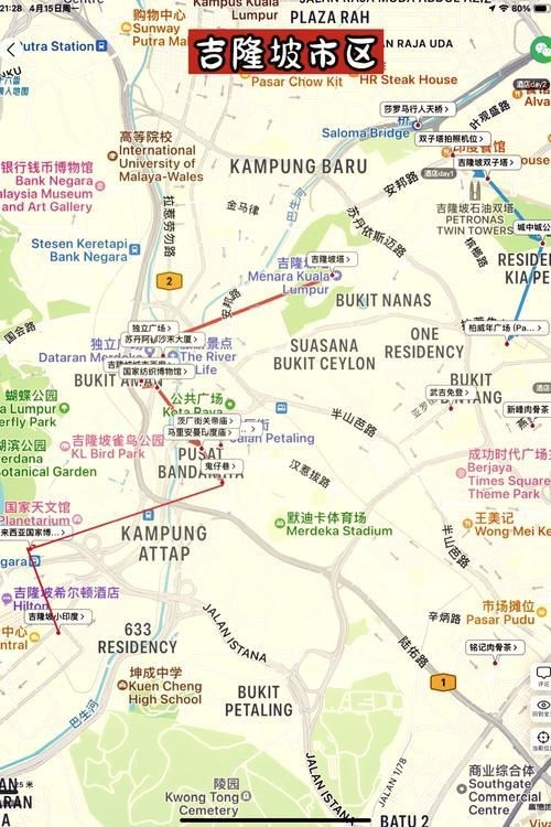 馬來西亞吉隆坡地圖【《馬來西亞吉隆坡地圖：探索多元都市的地理畫卷》】