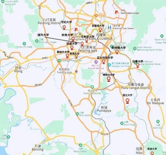 馬來西亞吉隆坡地圖【《馬來西亞吉隆坡地圖：探索多元都市的地理畫卷》】
