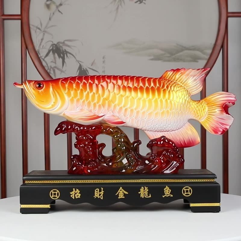 龍魚家居擺件圖片【《龍魚家居擺件：獨特魅力與美好寓意》**】