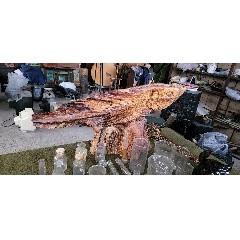 木雕擺件金龍魚圖片【《木雕擺件金龍魚：精美藝術(shù)與吉祥寓意的融合》】