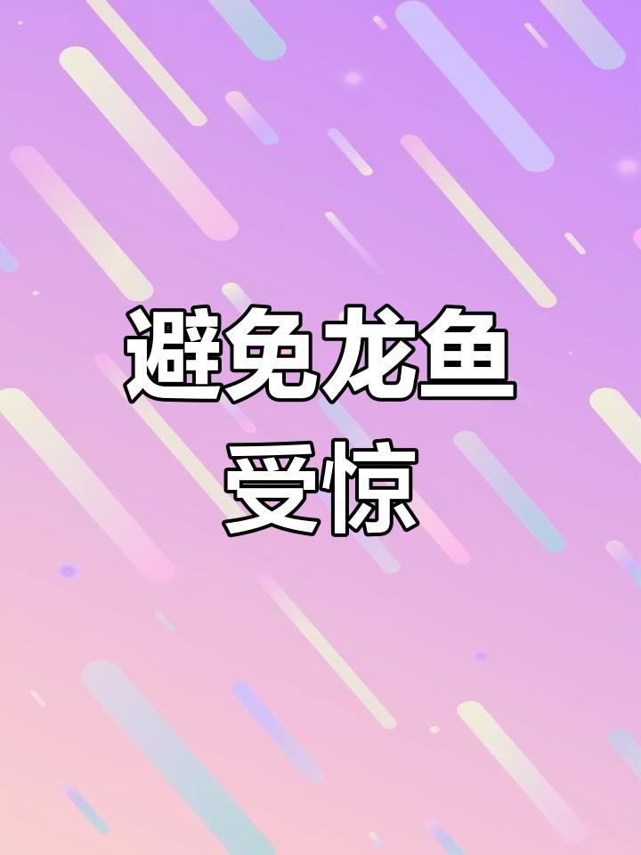 有哪些方法可以減少龍魚的驚嚇？【如何避免龍魚受到驚嚇】