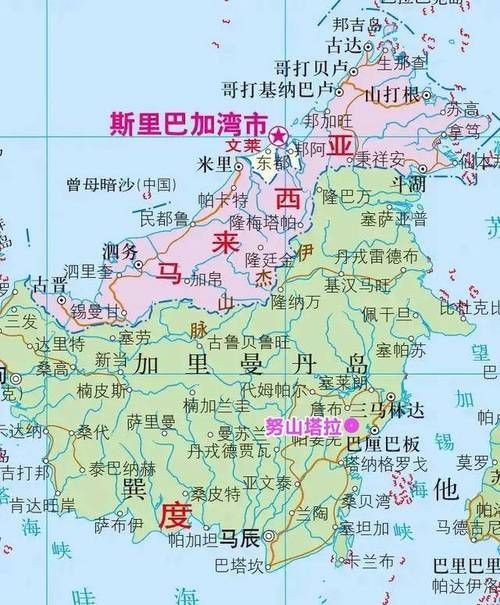 馬來西亞中文版全圖【《馬來西亞中文版全圖》】