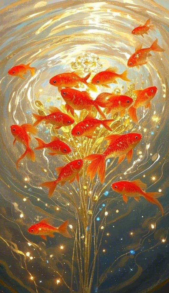 紅獅頭金魚【《紅獅頭金魚：水中靈動的絢麗精靈》】 紅獅頭金魚【《紅獅頭金魚：水中靈動的絢麗精靈》】 龍魚論壇 第15張
