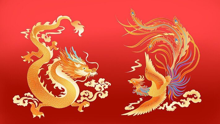 國潮風格的金龍插畫有哪些？【國潮風格的金龍插畫融合了傳統與現代元素，展現出獨特魅力】