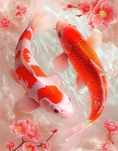 錦鯉魚的圖片【《錦鯉魚的絢麗風姿》】