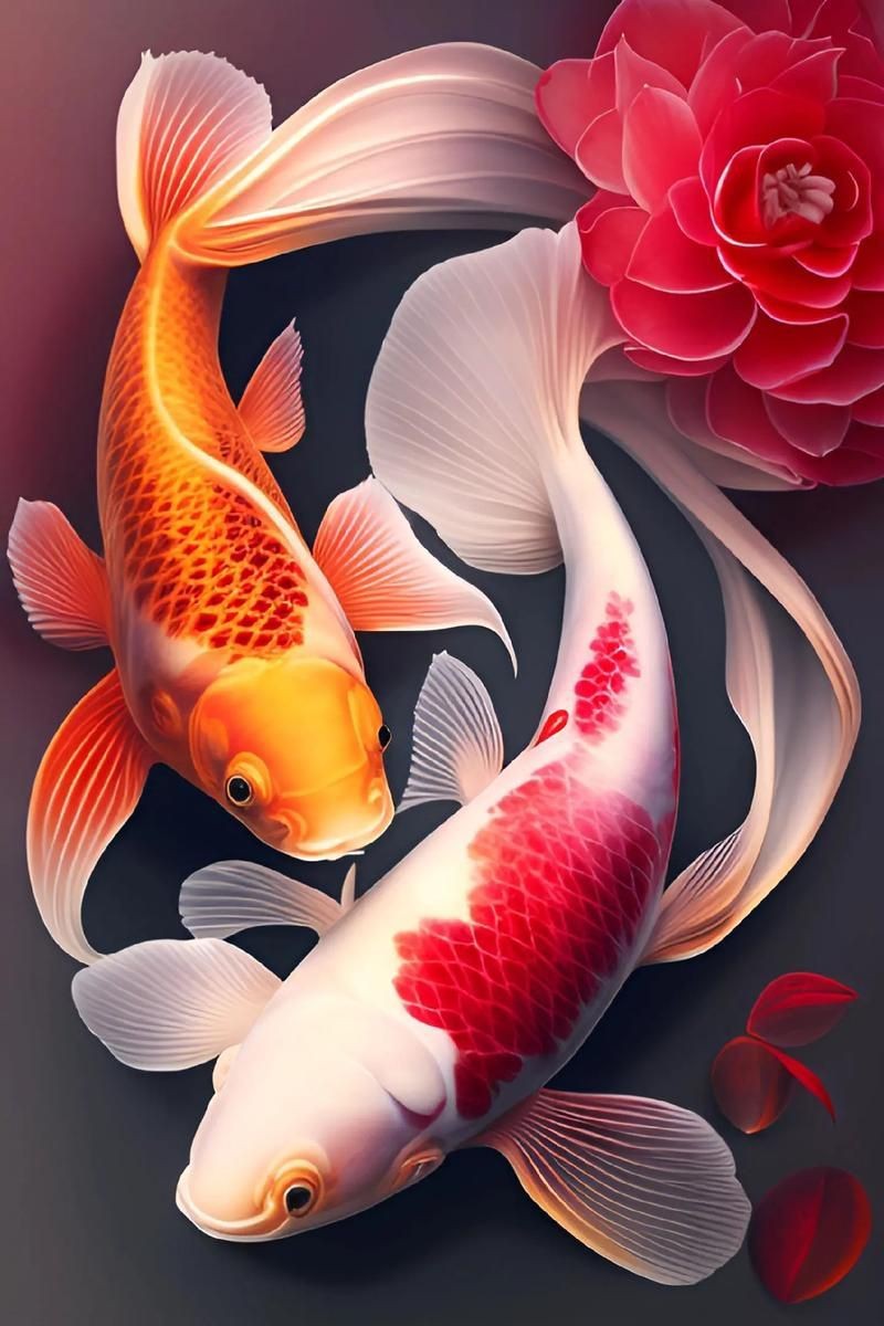 錦鯉魚的圖片【《錦鯉魚的絢麗風姿》】