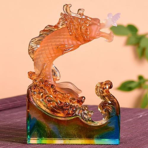 給我一些龍頭魚尾擺件的圖片【龍頭魚尾擺件寓意與現代文化寓意與現代設計風格推薦】