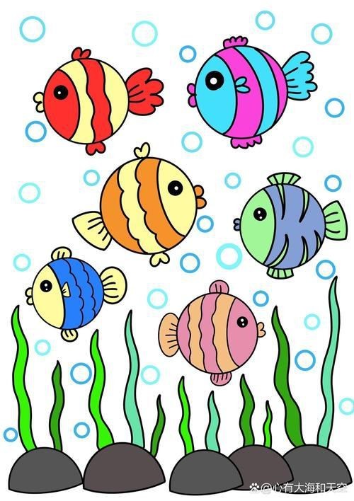 可愛Q版小魚【《可愛q版小魚》**畫法合集】