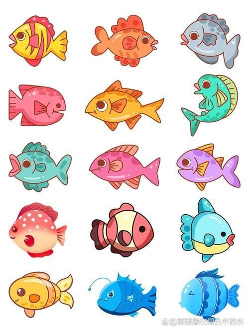 可愛Q版小魚【《可愛q版小魚》**畫法合集】