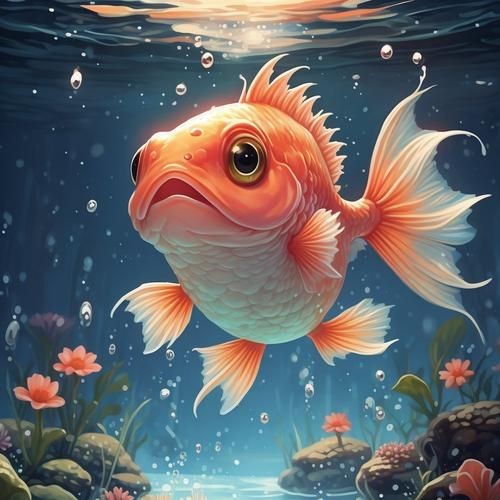 可愛Q版小魚【《可愛q版小魚》**畫法合集】
