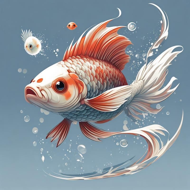 可愛Q版小魚【《可愛q版小魚》**畫法合集】