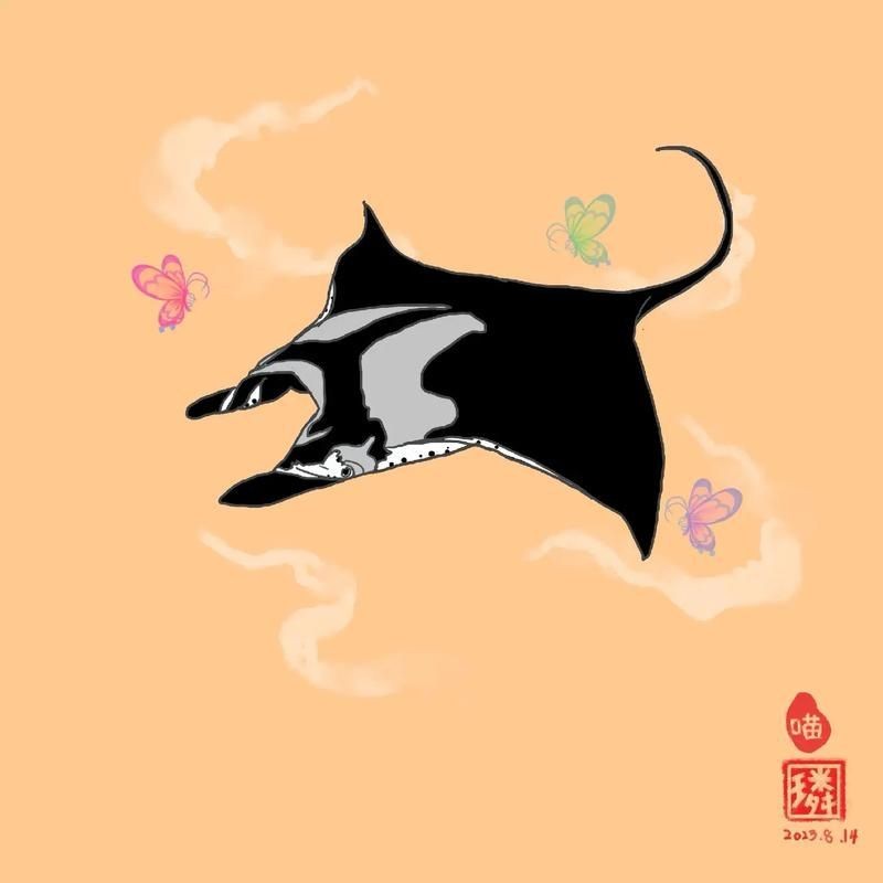 魔鬼魚Q版圖片【簡筆畫教程：魔鬼魚q版圖片以其獨特的創(chuàng)意和可愛的風格】