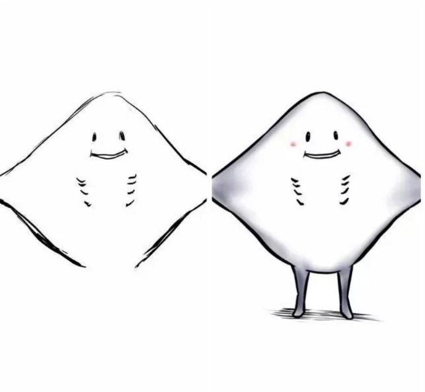 魔鬼魚Q版圖片【簡筆畫教程：魔鬼魚q版圖片以其獨特的創(chuàng)意和可愛的風格】