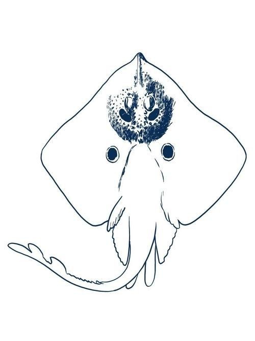 魔鬼魚Q版圖片【簡筆畫教程：魔鬼魚q版圖片以其獨特的創(chuàng)意和可愛的風格】