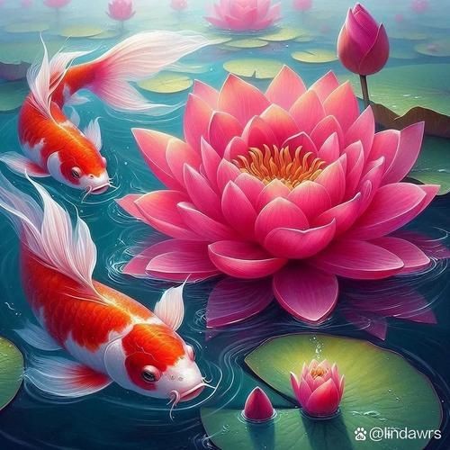 荷花鯉魚圖片【荷花鯉魚圖片欣賞】