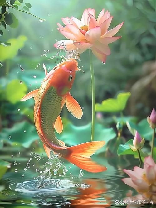 荷花鯉魚圖片【荷花鯉魚圖片欣賞】