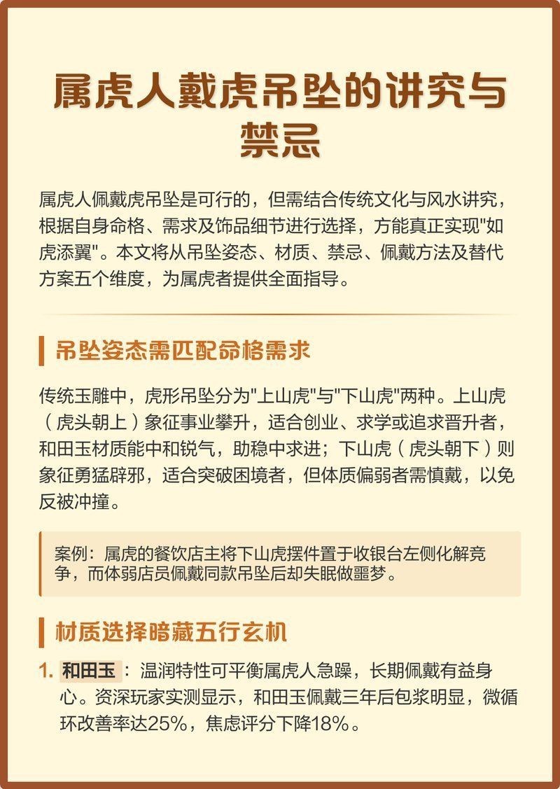 虎三紋帶不能隨便戴【屬虎佩戴禁忌與開運指南】