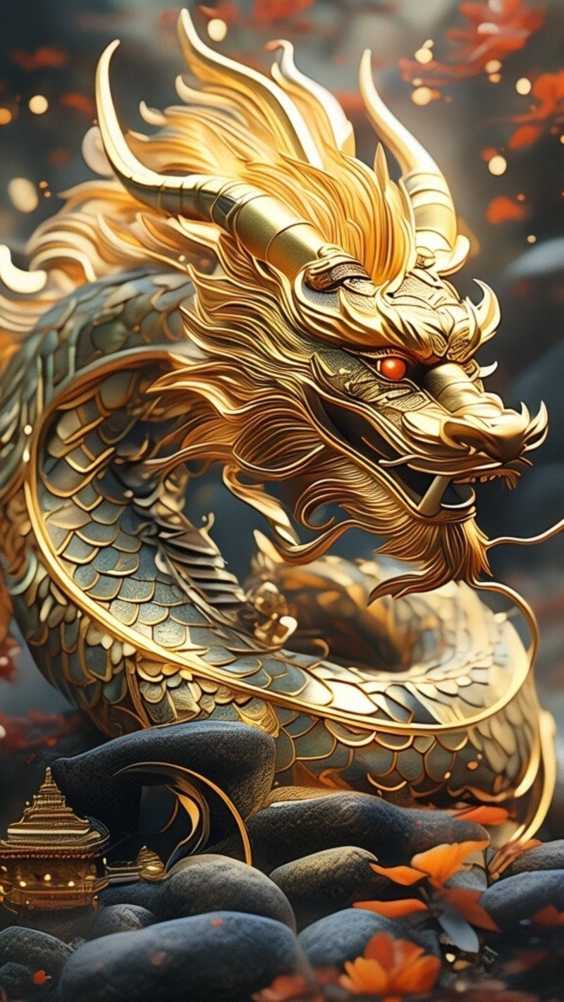 有沒有高清的黃金龍壁紙？【有沒有高清的黃金龍壁紙推薦一些更簡約風格的黃金龍壁紙】