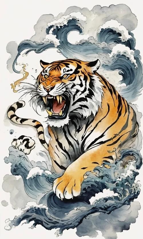 老虎畫大全100幅【《老虎畫大全100幅》】