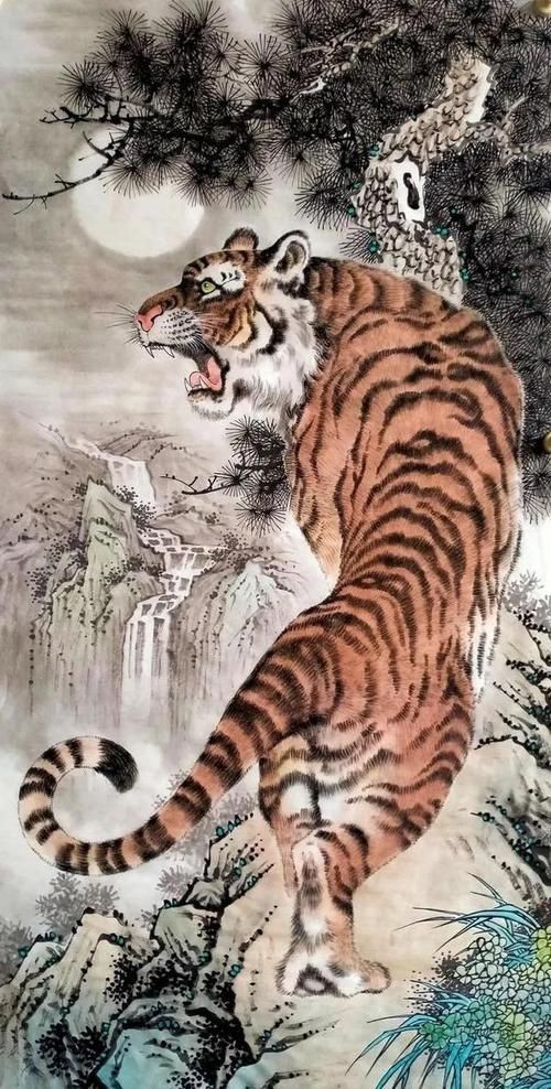 老虎畫大全100幅【《老虎畫大全100幅》】