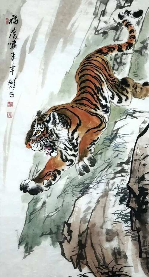 老虎畫大全100幅【《老虎畫大全100幅》】