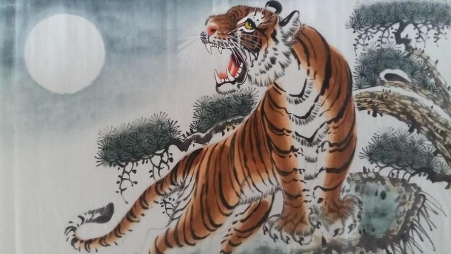 老虎畫大全100幅【《老虎畫大全100幅》】