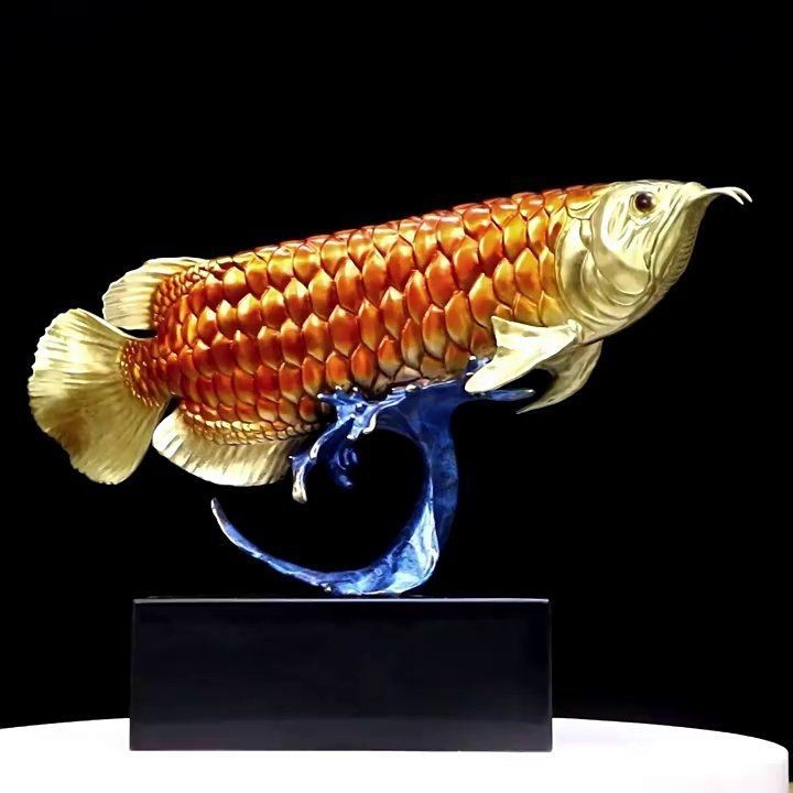 龍魚擺件家中擺設圖片【《龍魚擺件：家中的靈動裝飾之美》】