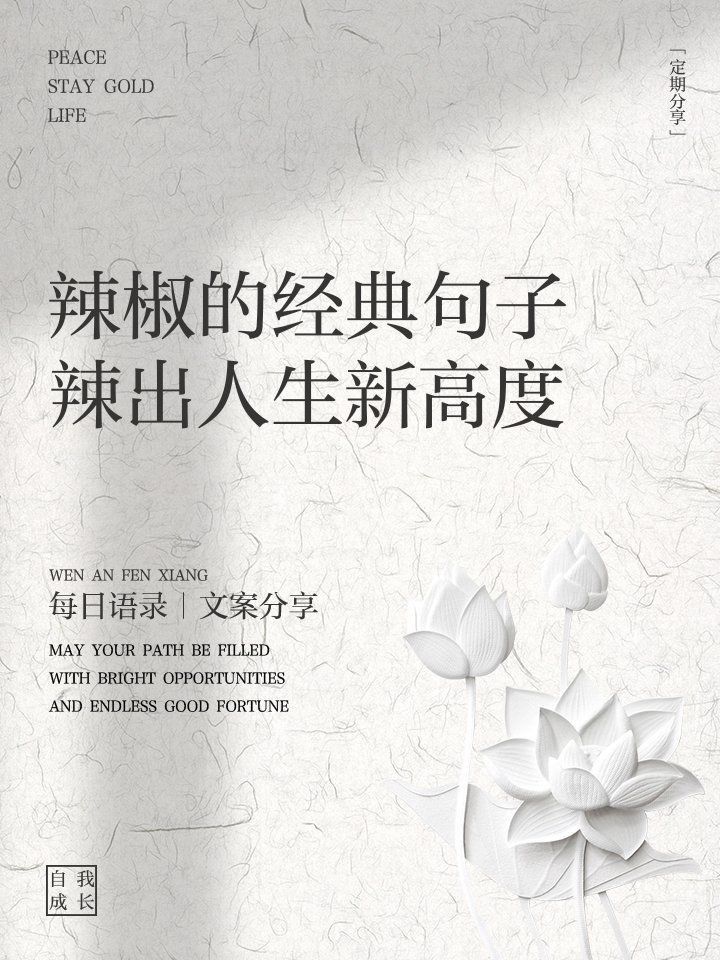 紅辣椒最經典十句話【《紅辣椒》最經典的十句話】