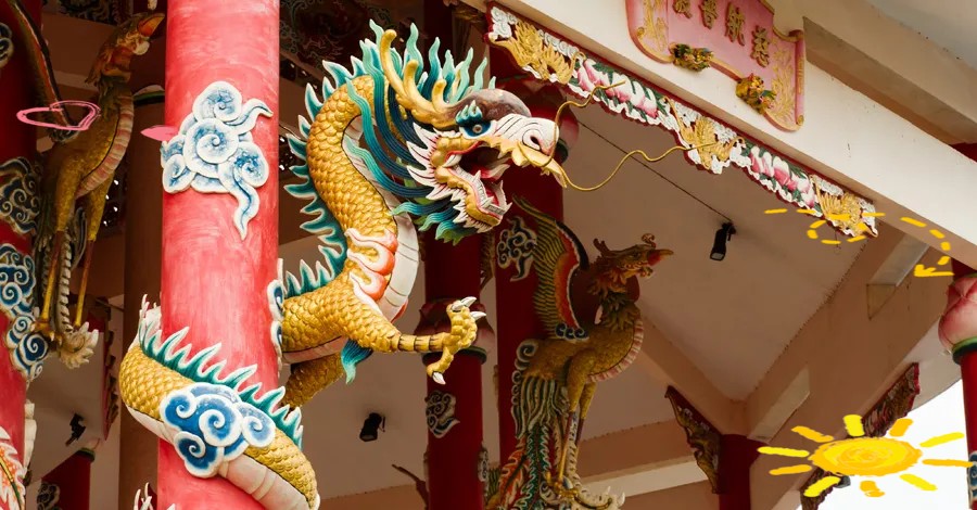 金龍在文學作品中如何描述？【金龍在文學作品中常與哪些元素結合，金龍在哪些元素結合】