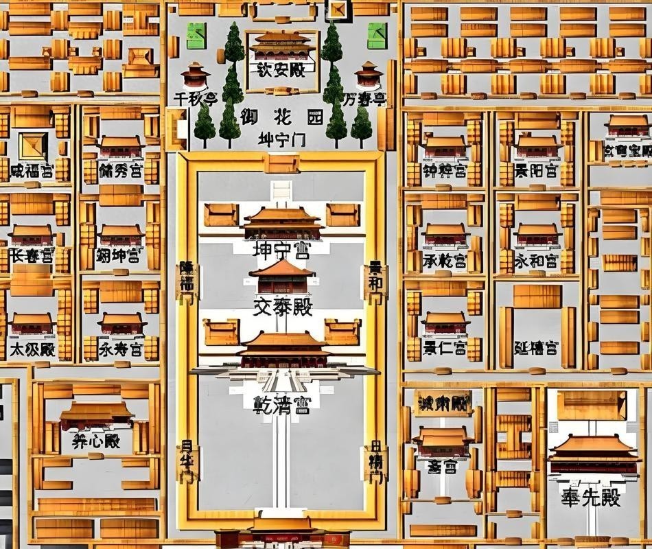 帝王三間建筑結(jié)構(gòu)圖【中國古代宮殿建筑之北京紫禁城(一)】