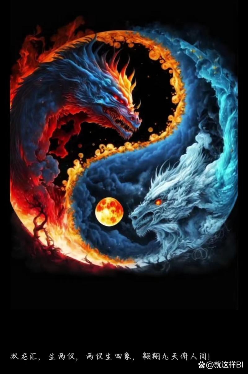 能提供幾張道之雙龍圖片嗎？【“道之雙龍”的概念融合了哲學與想象的邊界】