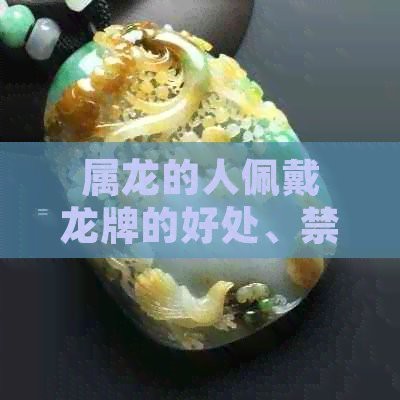 龍牌什么屬相不能帶【關(guān)于龍牌什么屬相不能帶的說法屬狗、屬兔的被認為是不太適宜佩戴】