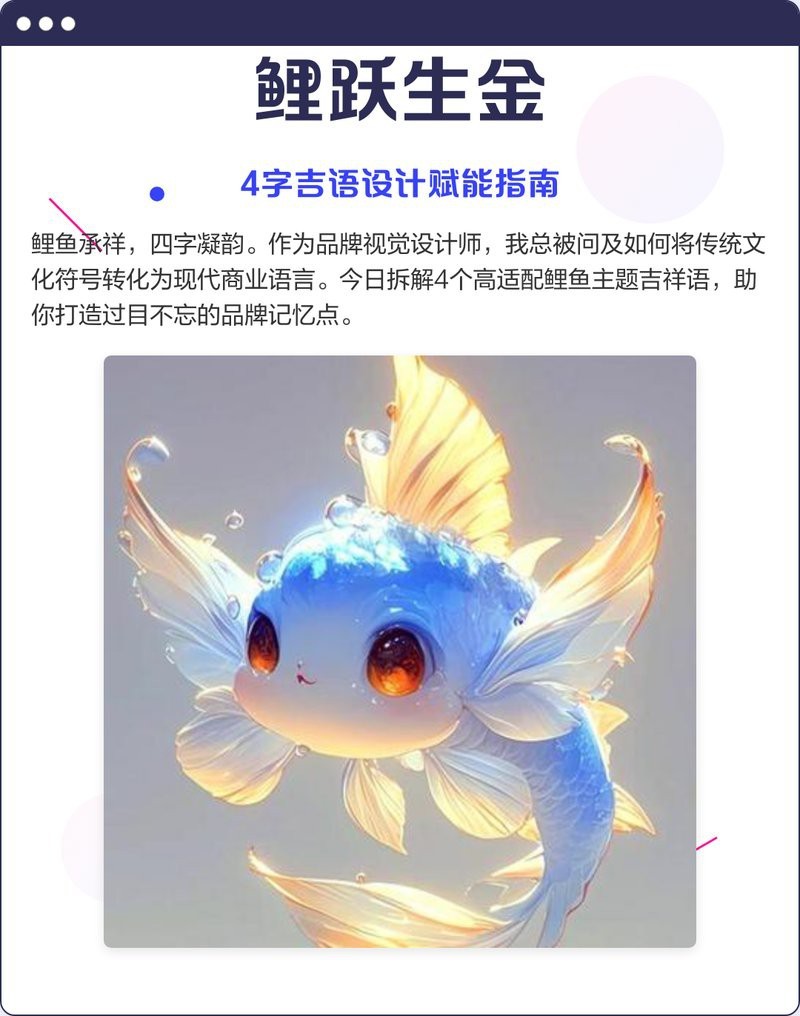 福魚頭像【《年福通過動態魅力構建文化寓意》】