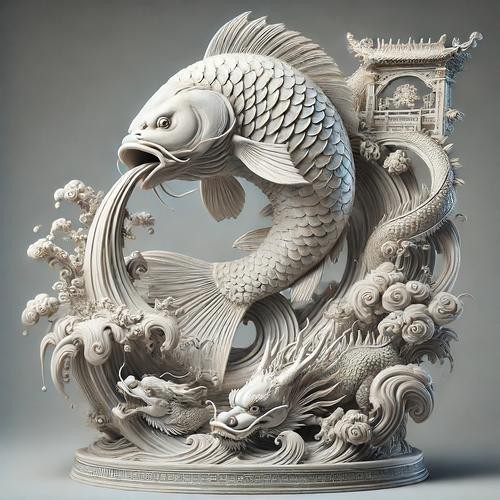 雕刻100種魚圖片欣賞（魚類雕刻藝術(shù)）