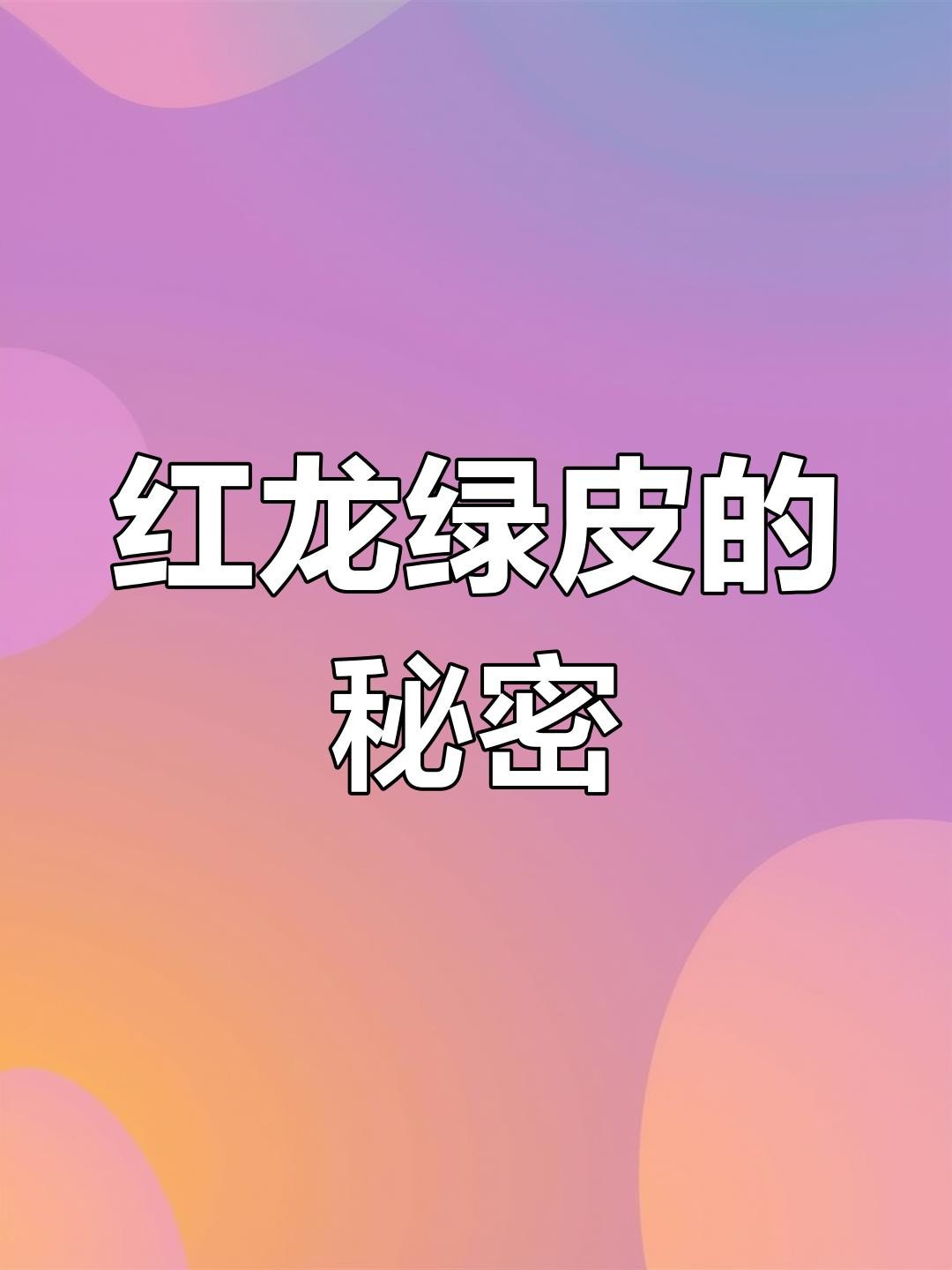 綠皮紅龍的特點(diǎn)是什么？（全民小視頻展開(kāi)實(shí)測(cè)避坑指南綠皮紅龍?jiān)趺催x琳伊cd）