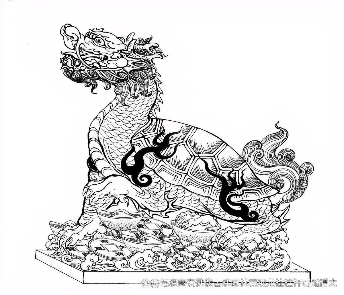 給我一張龍龜擺放的詳細示意圖（《龍龜擺放示意圖相關摘要》）