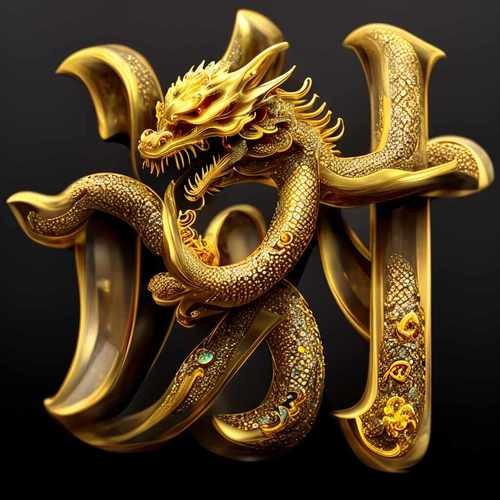 高清金龍頭像圖片大全