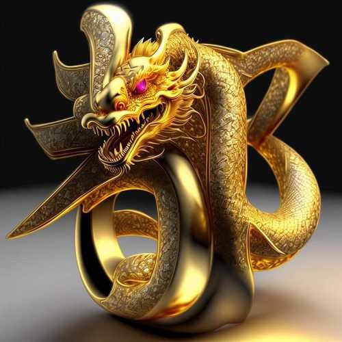 高清金龍頭像圖片大全
