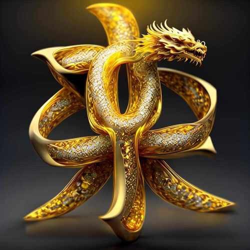 高清金龍頭像圖片大全