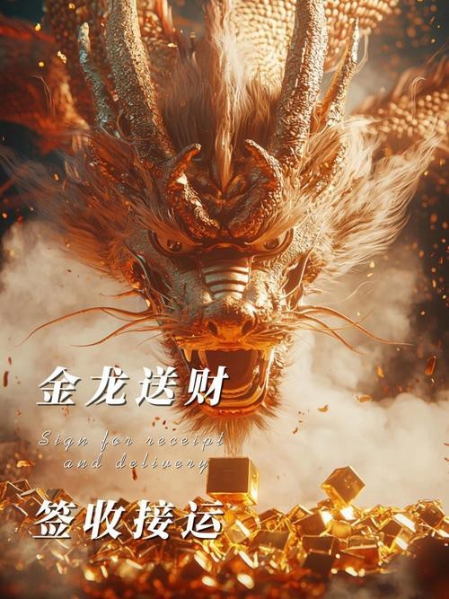 招財金龍霸氣圖片