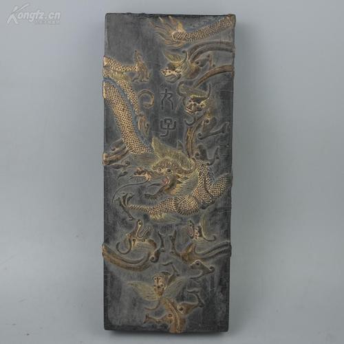 如何辨別真假古墨材質的九子龍？