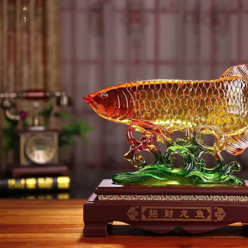 白玉金龍魚擺件好嗎