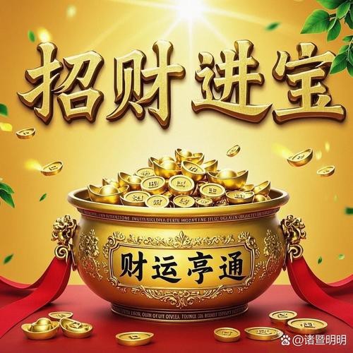 金色招財圖片